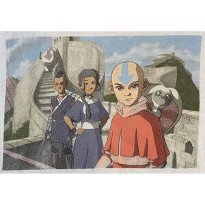 Men's Medium White Avatar The Last Airbender T-Shirt